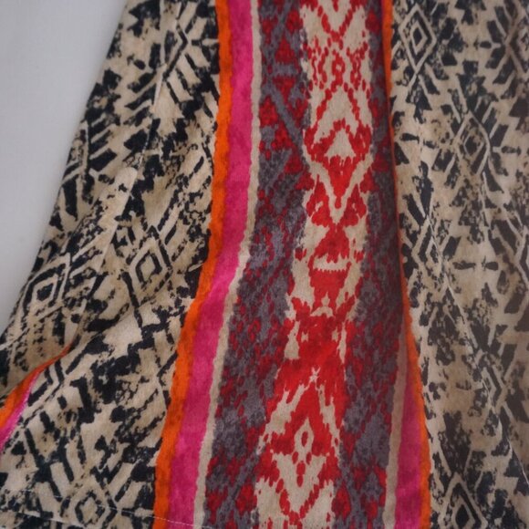 Vanessa Virginia By Anthropology Multicolor Fair Isle Maxi Boho Skirt XS - Picture 7 of 12